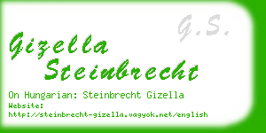 gizella steinbrecht business card